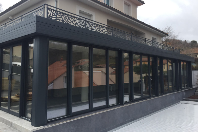 garde corps avec tôle décorative cusset