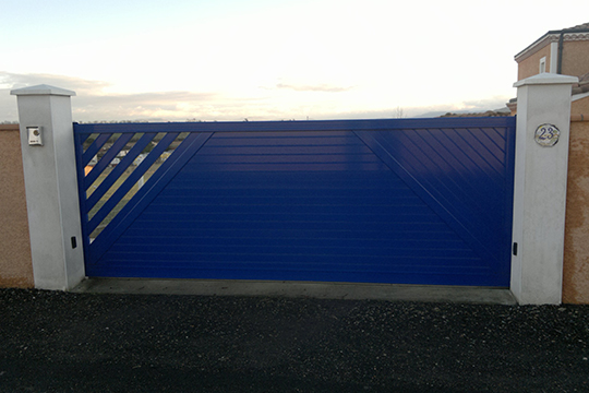 portillon coulissant à clair voie bellerive