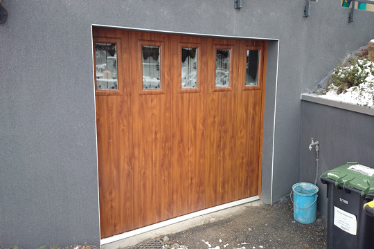 porte de garage latérale ton bois Clermont-Ferrand 63