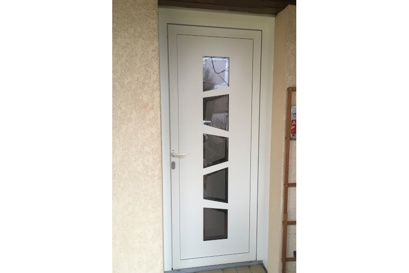 Porte d'entrée avec bande de vitrages Bellerive Allier