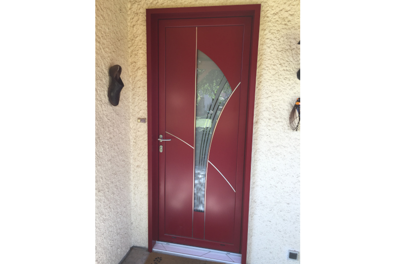 Porte d'entrée vitrage central Bellerive