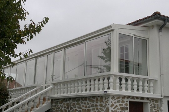 Veranda longue terrasse - fermeture de balcon - Puy de Dôme 63