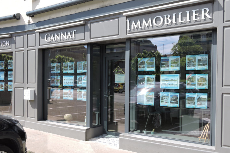 fabricant vitrine agence immobilière Gannat